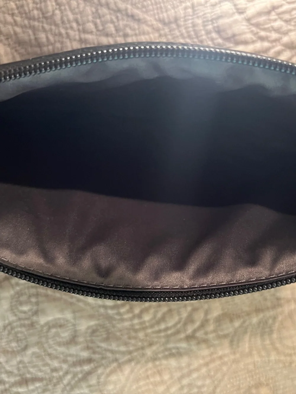 Coach Jacquard Fabric Monogram Tablet Sleeve with Zippered Patent Leather Top